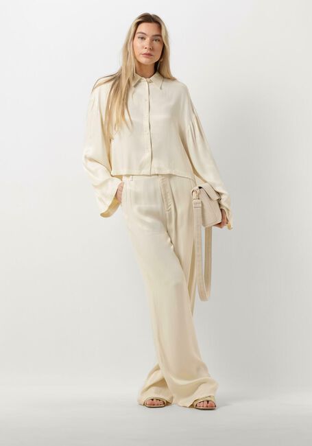 Ecru ALIX THE LABEL Blusen LADIES WOVEN KIMONO SLEEVE BLOUSE - large