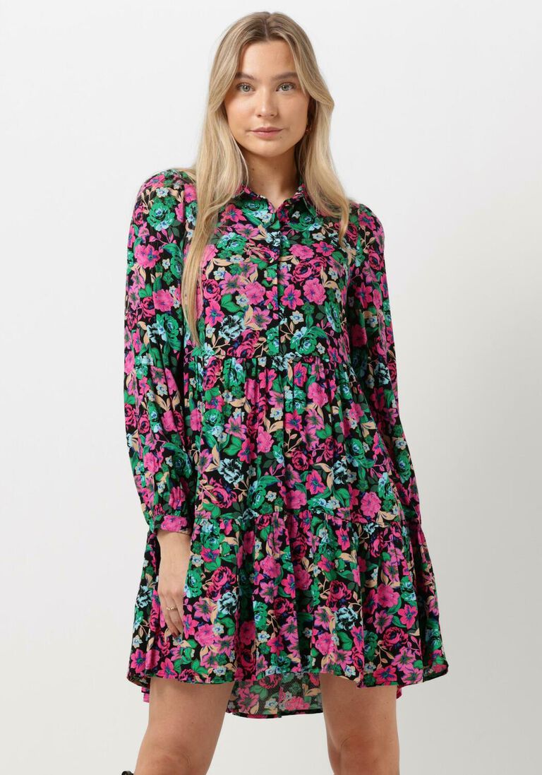 schwarze y.a.s. minikleid yasmotoro ls shirt dress s.