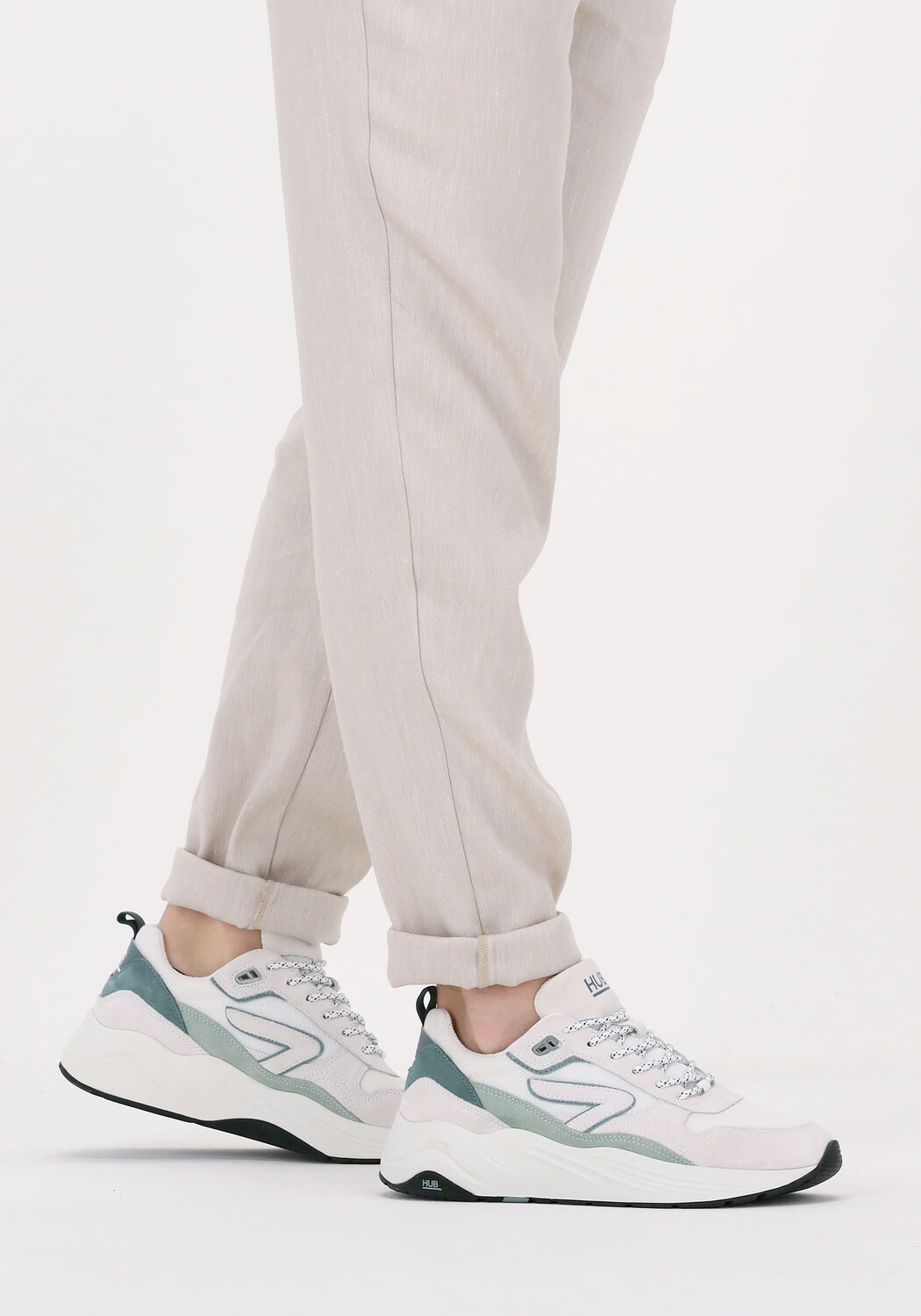 Wei&szlig;e HUB Sneaker Low GLIDE-Z MEN - large