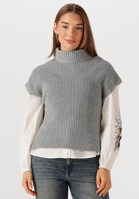 Graue MOS MOSH Rollkragenpullover MMBIOLA BINE KNIT VEST - large