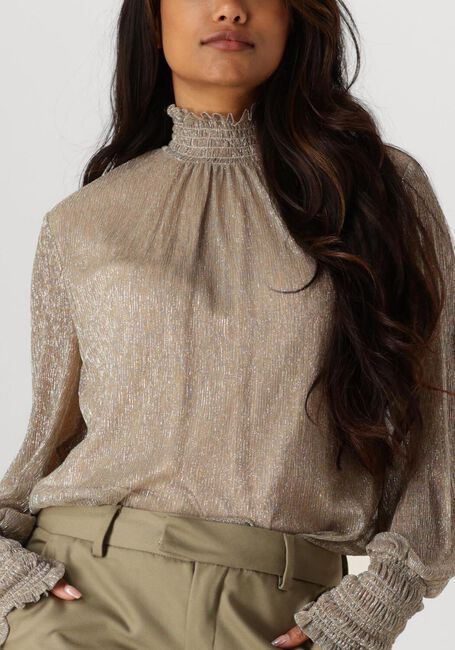 Beige MOS MOSH Blusen XIMENA GLAM LS BLOUSE - large