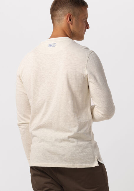 Nicht-gerade weiss SCOTCH & SODA Langarmshirts SLUB HENLEY LONG SLEEVE TEE - large