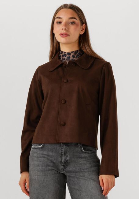 Braune NEO NOIR Jack NILO SUEDE JACKET - large