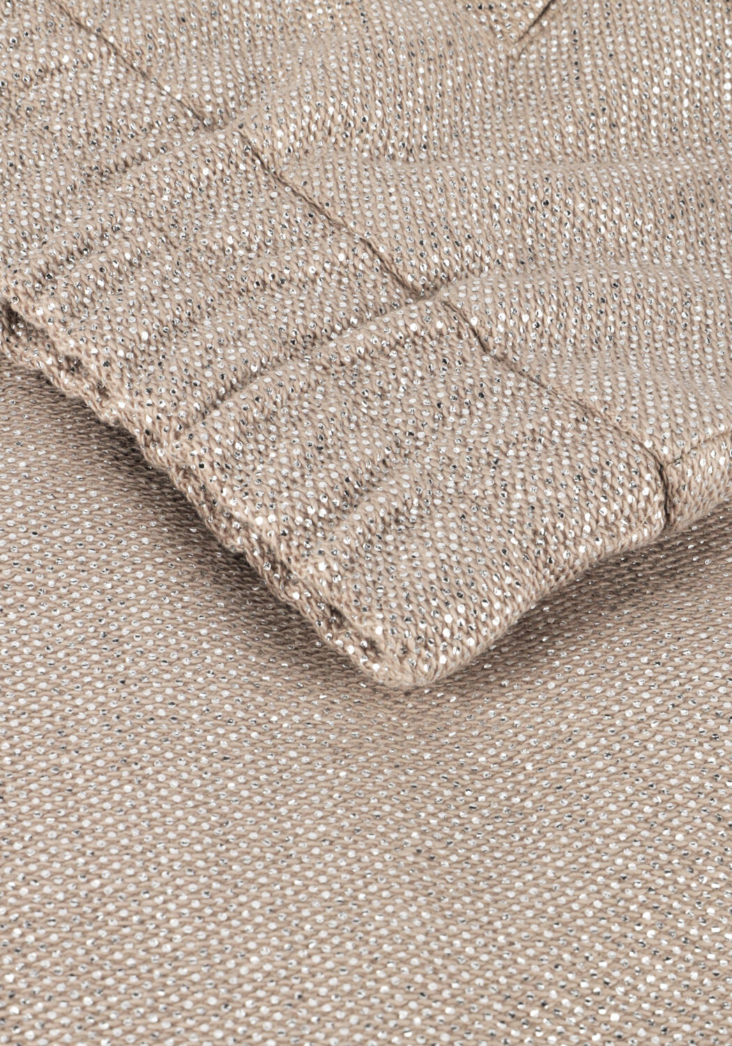 Silberne ALIX THE LABEL Jack LADIES WOVEN FOIL JACKET - large