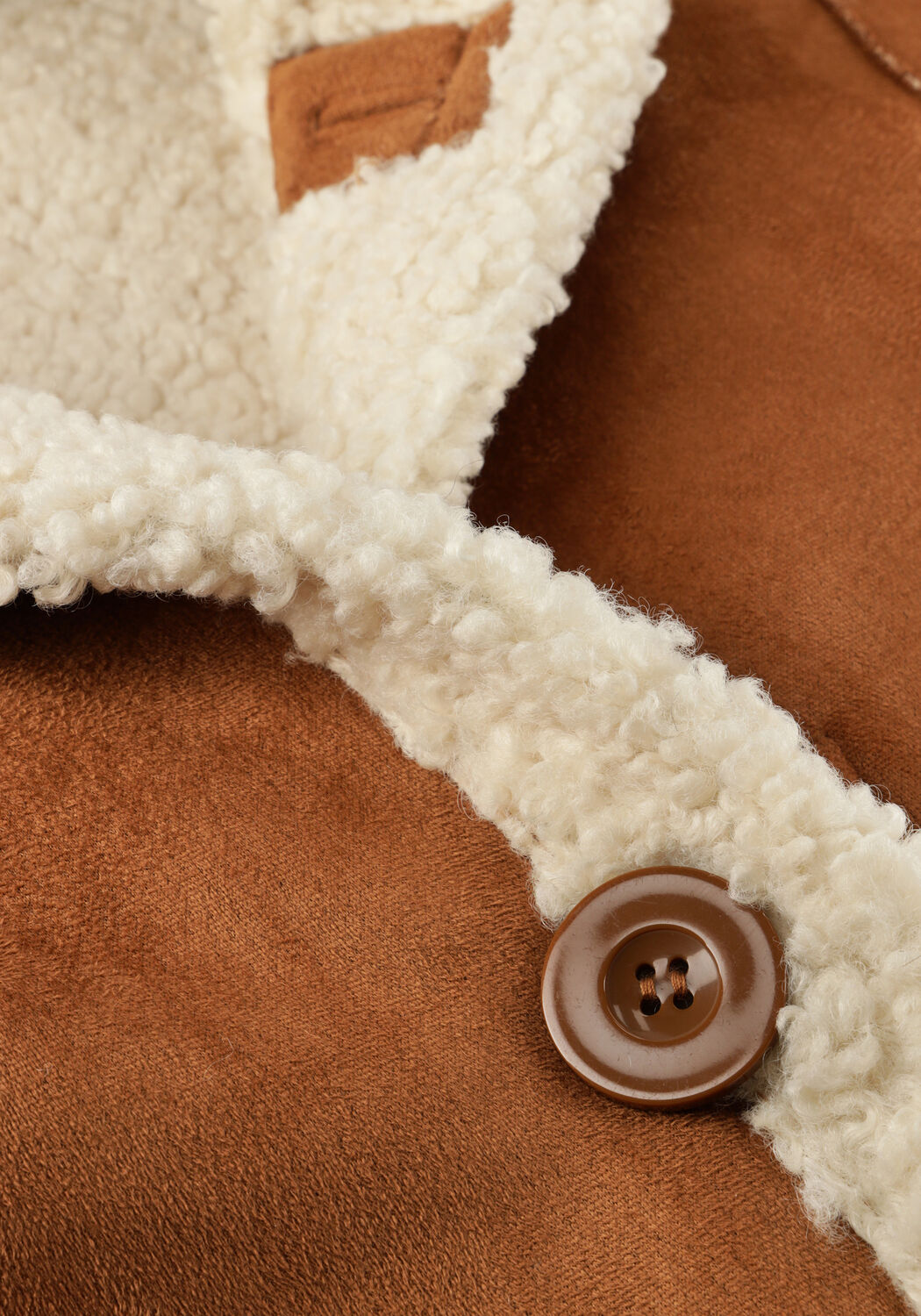 Nicht-gerade weiss STAND STUDIO Fake-Fur-Jack KENCA COAT - large