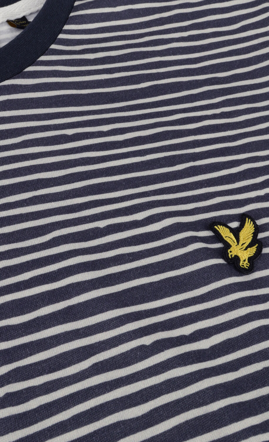 Dunkelblau LYLE & SCOTT T-shirt BRETON STRIPE T-SHIRT - large
