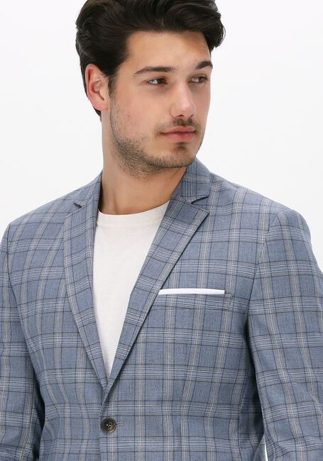 Hellblau SELECTED HOMME Jackett SLHLIM-TIMELOGAN BLU SND CHK BLZ - large