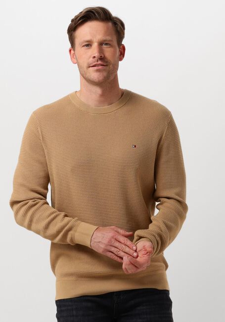 Khaki TOMMY HILFIGER Pullover REFINED STRUCTURE CR - large