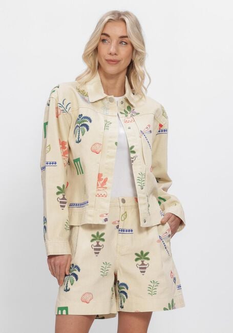 Beige OBJECT Jacken OBJALLY L/S LO PRINTED JACKET - large