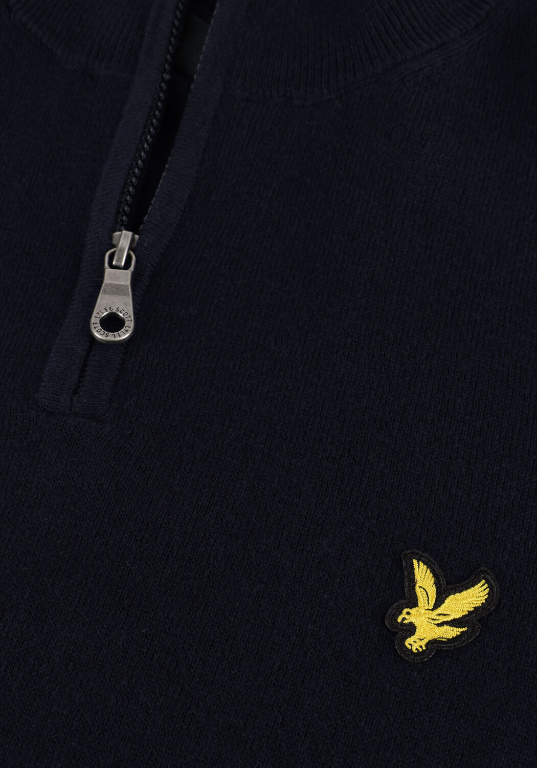 Dunkelblau LYLE & SCOTT Pullover COTTON MERINO QUARTER ZIP JUMPER - large
