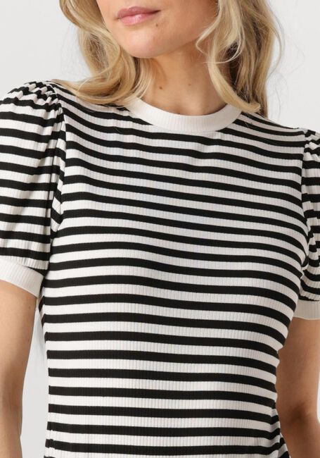 Weiße MINUS Top JOHANNA STRIPED TEE - large