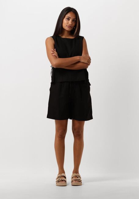 Schwarze NEO NOIR Top SVETLANA LINEN TOP - large