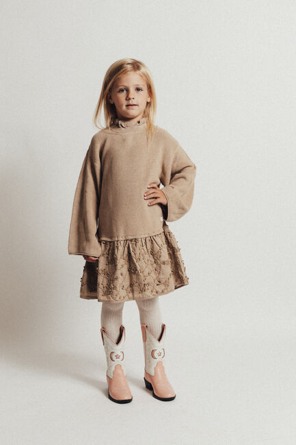 Camelfarbene BAJE STUDIO Minikleid CRYSTAL - large