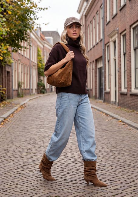 Braune Y.A.S. Rollkragenpullover YASEMILA 2/4 ROLL NECK KNIT PULLOVER S. - large