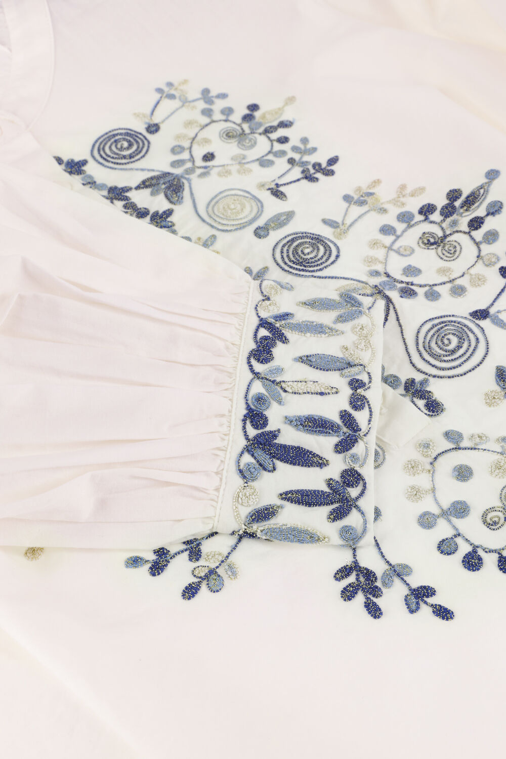 Wei&szlig;e LOUIZON Blusen SWIRLING - large