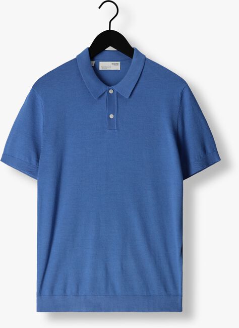 Blaue SELECTED HOMME Polo-Shirt SLHTOWN SS KNIT POLO B - large