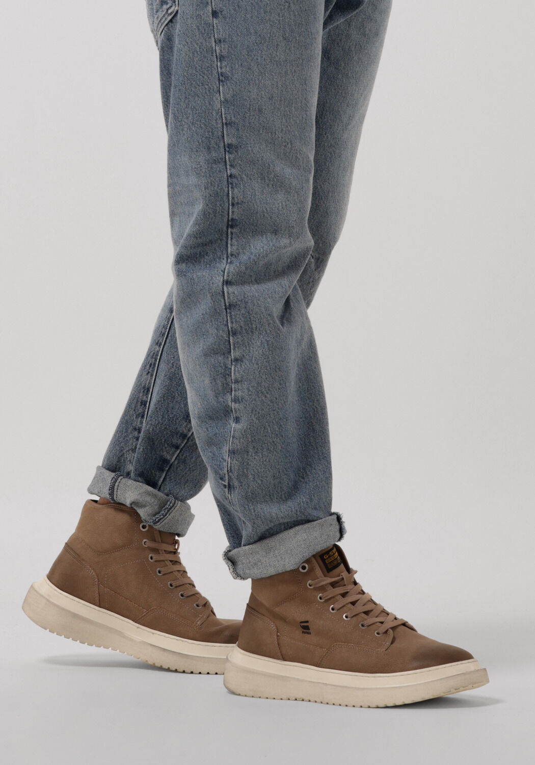 taupe g star raw sneaker high dexter mid nub m