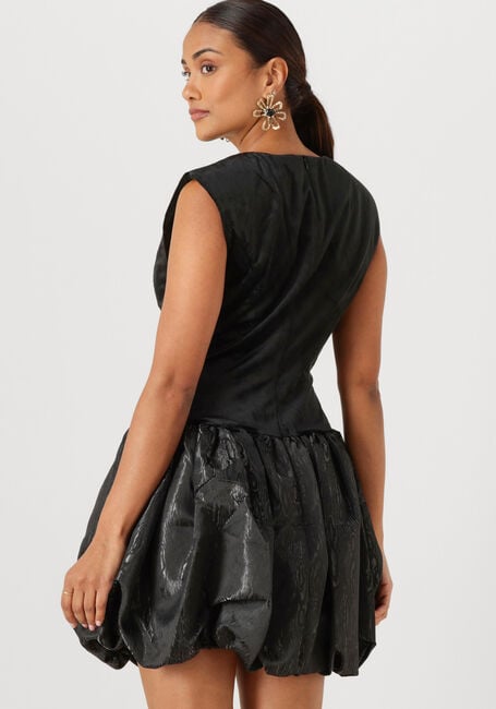 Schwarze Y.A.S. Minikleid YASSARAH SL BUBBLE HEM DRESS - large