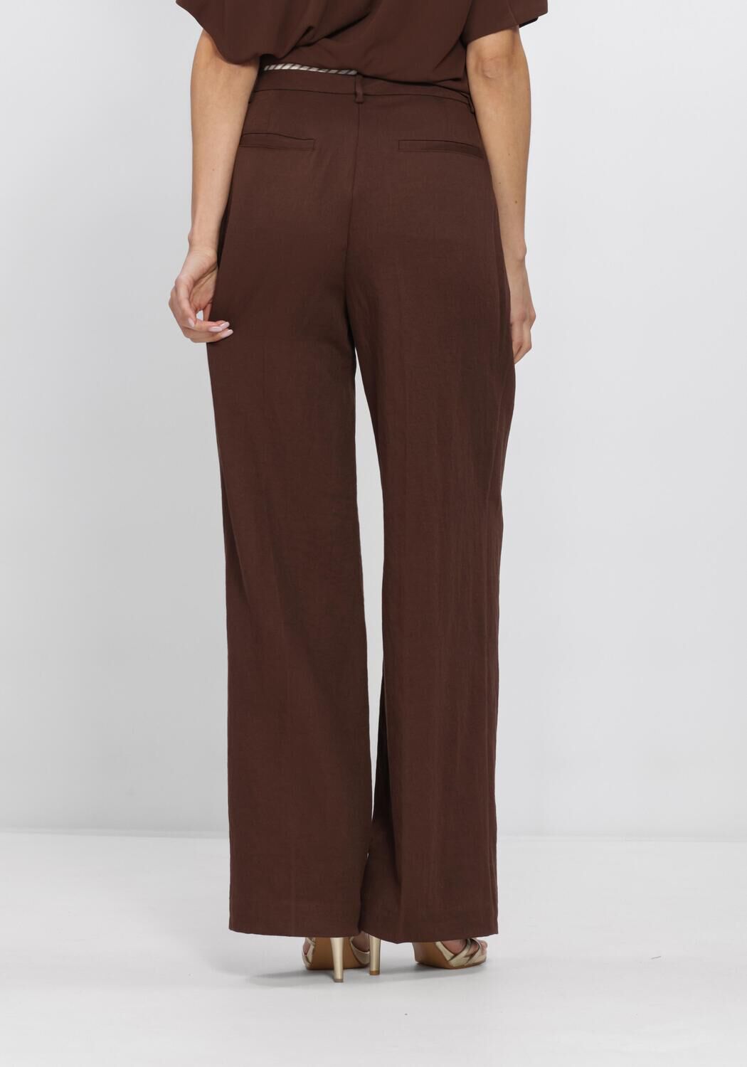 Braune DANTE6 Weite Hose KENILA WIDE LEG PANTS - large