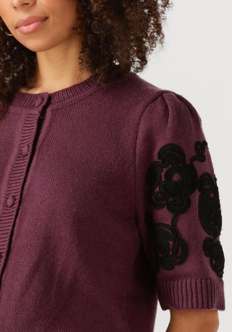 Bordeaux OBJECT Pullover OBJJANE 2/4 RE KNIT CARDIGAN - large