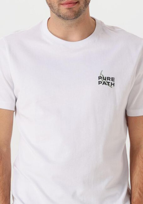 Weiße PURE PATH T-shirt REGULAR FIT CREWNECK SS T-SHIRTS - large