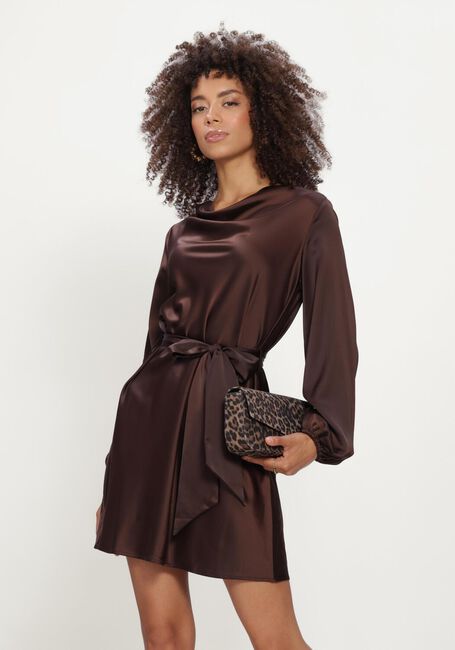 Braune Y.A.S. Midikleid YASTHEA LS DRESS - large