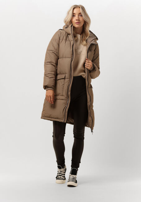 Braune OBJECT Wattierte Jack HANNA L/S LONG JACKET - large