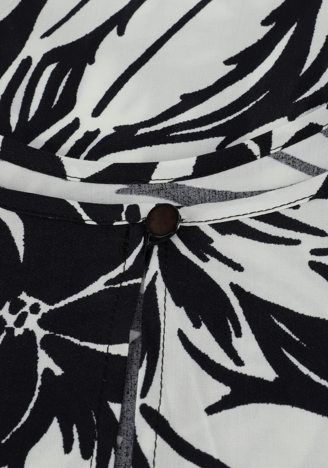 Schwarze SUMMUM Top TOP SHORT SLEEVES TWO TONE FLO - large