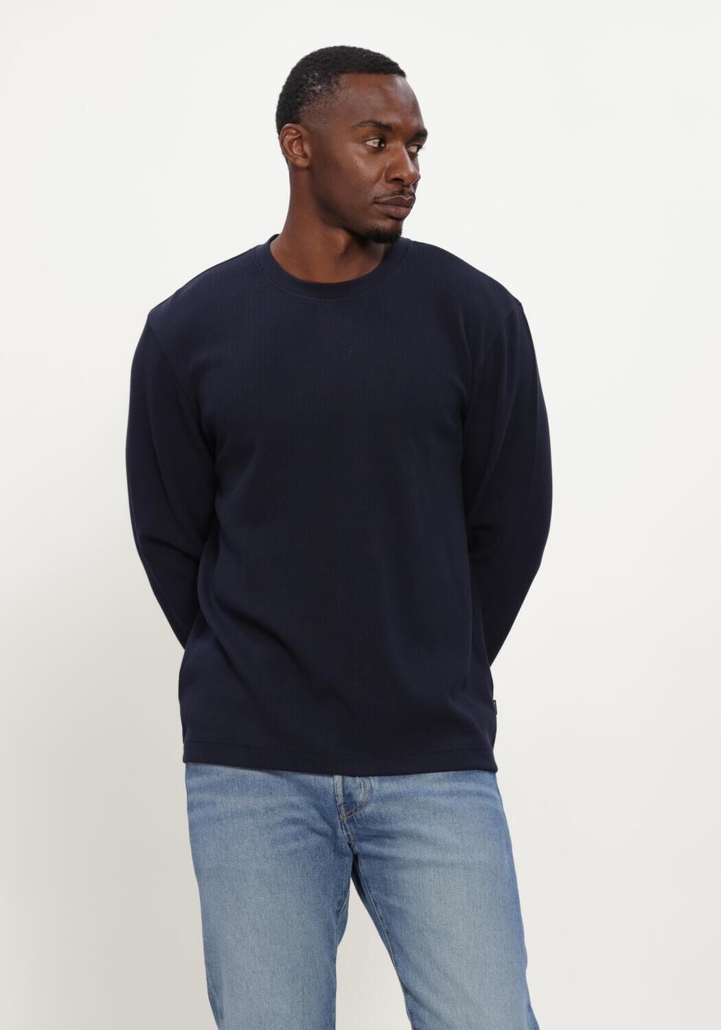 Dunkelblau BOSS ORANGE Pullover WE TEMPEST - large