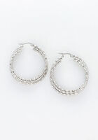 Silberfarbig NOTRE-V Ohrringe EARRING DOUBLE RING - medium