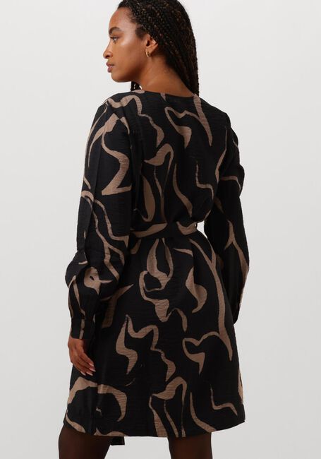 Schwarze OBJECT Minikleid OBJJACIRA L/S V-NECK SHORT DRESS - large