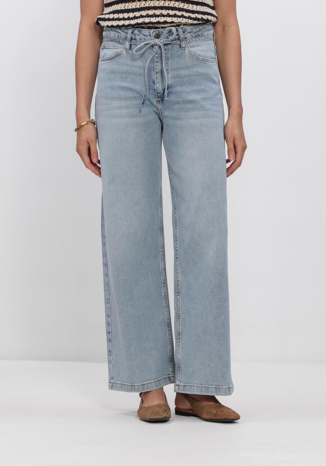 Blaue MODSTR&Ouml;M Wide jeans ISOLDEMD SOLID PANTS - large