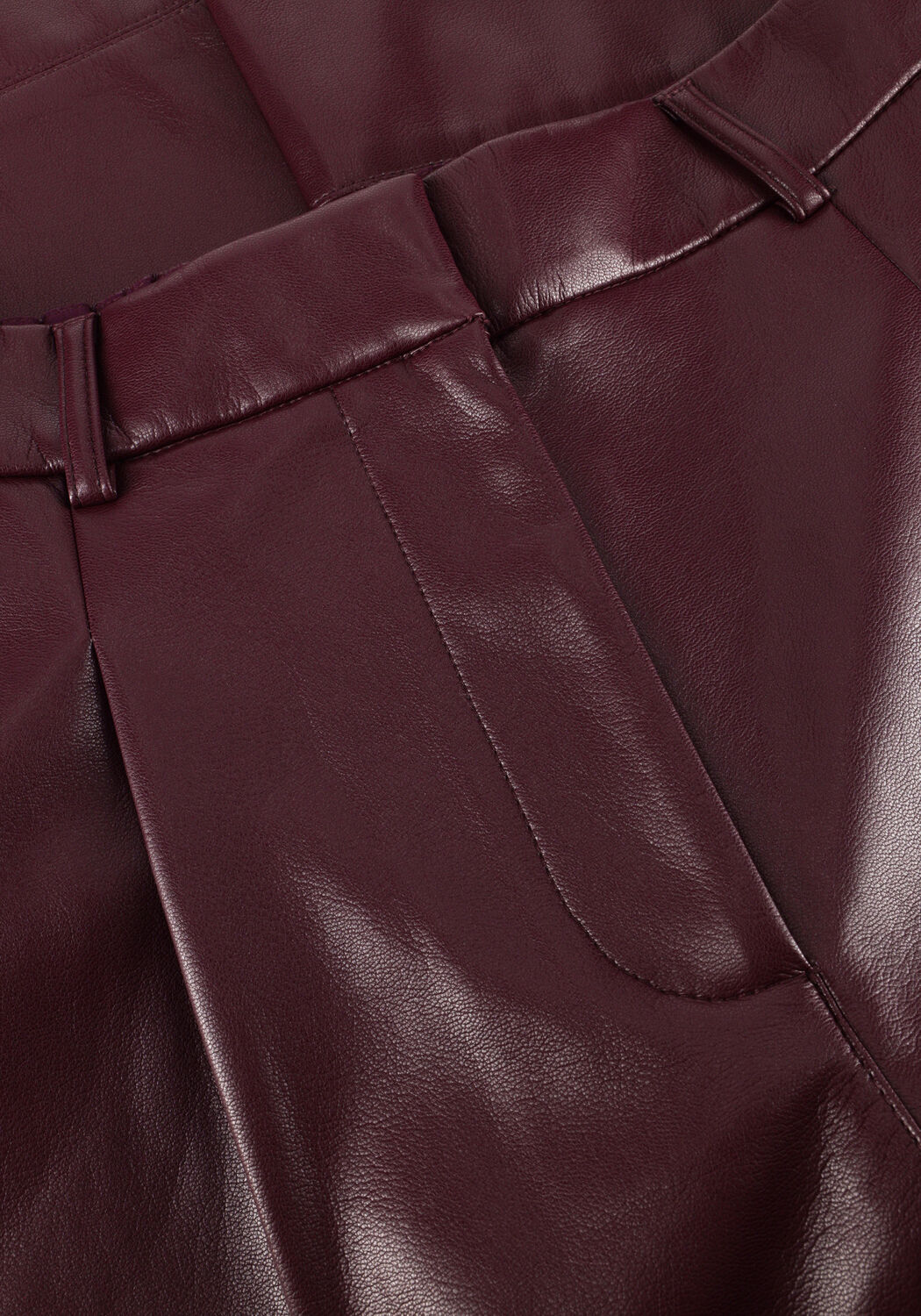 Bordeaux DANTE6 Weite Hose JULES FAUX LEATHER PANTS - large