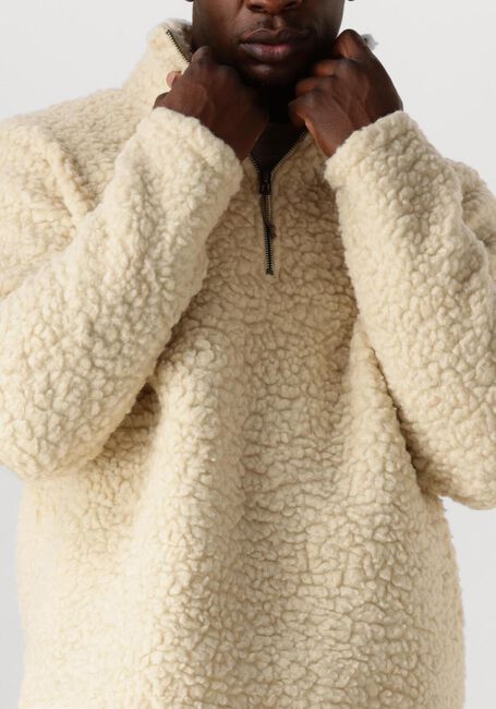Ecru FORÉT Pullover WAVE HALF ZIP - large