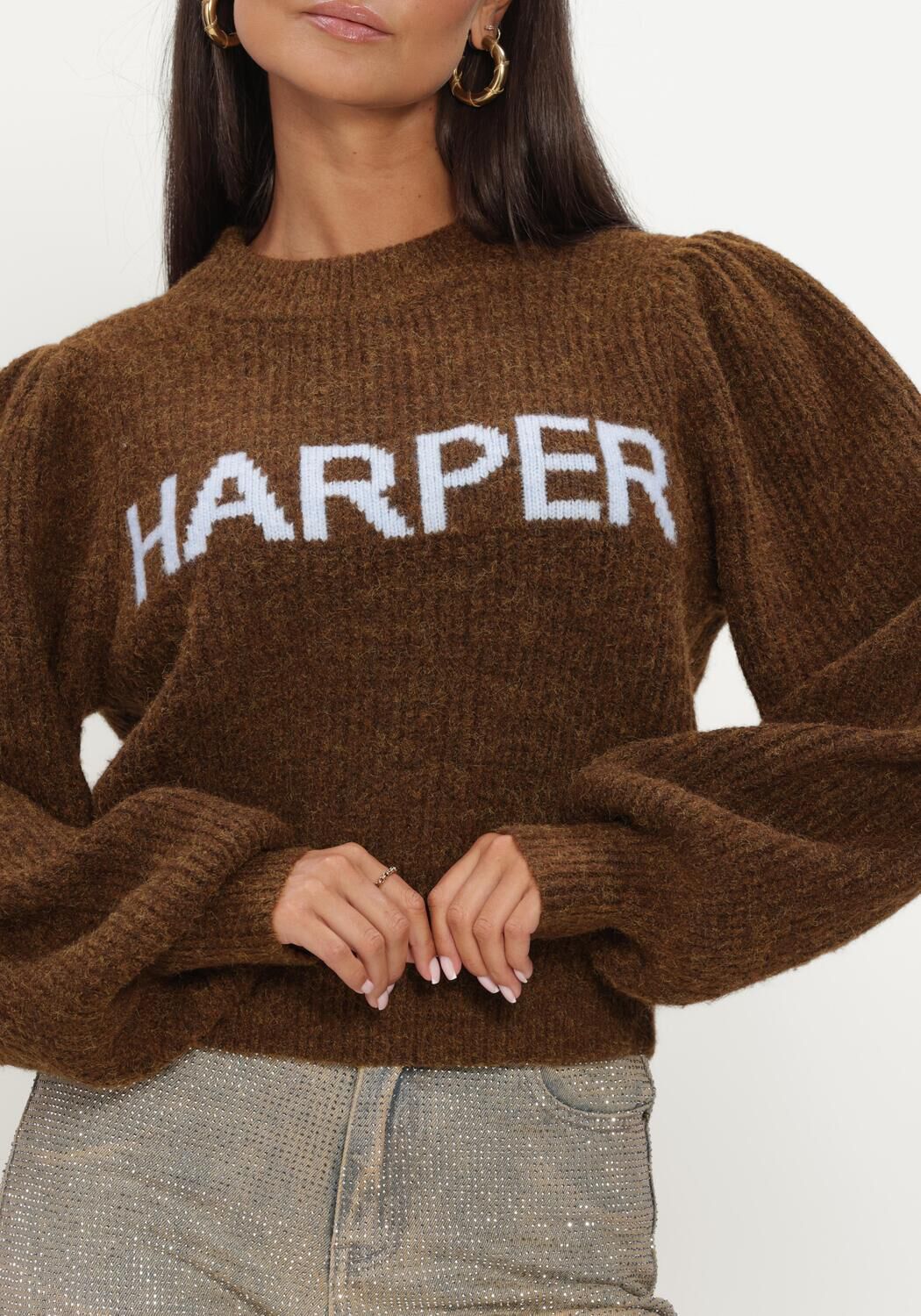 Braune HARPER & YVE Pullover LYSANNE-JU - large