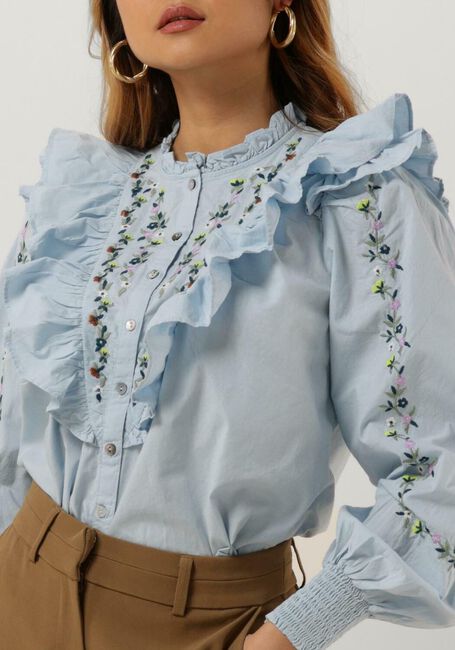Hellblau Y.A.S. Blusen YASKENLY LS SHIRT - large