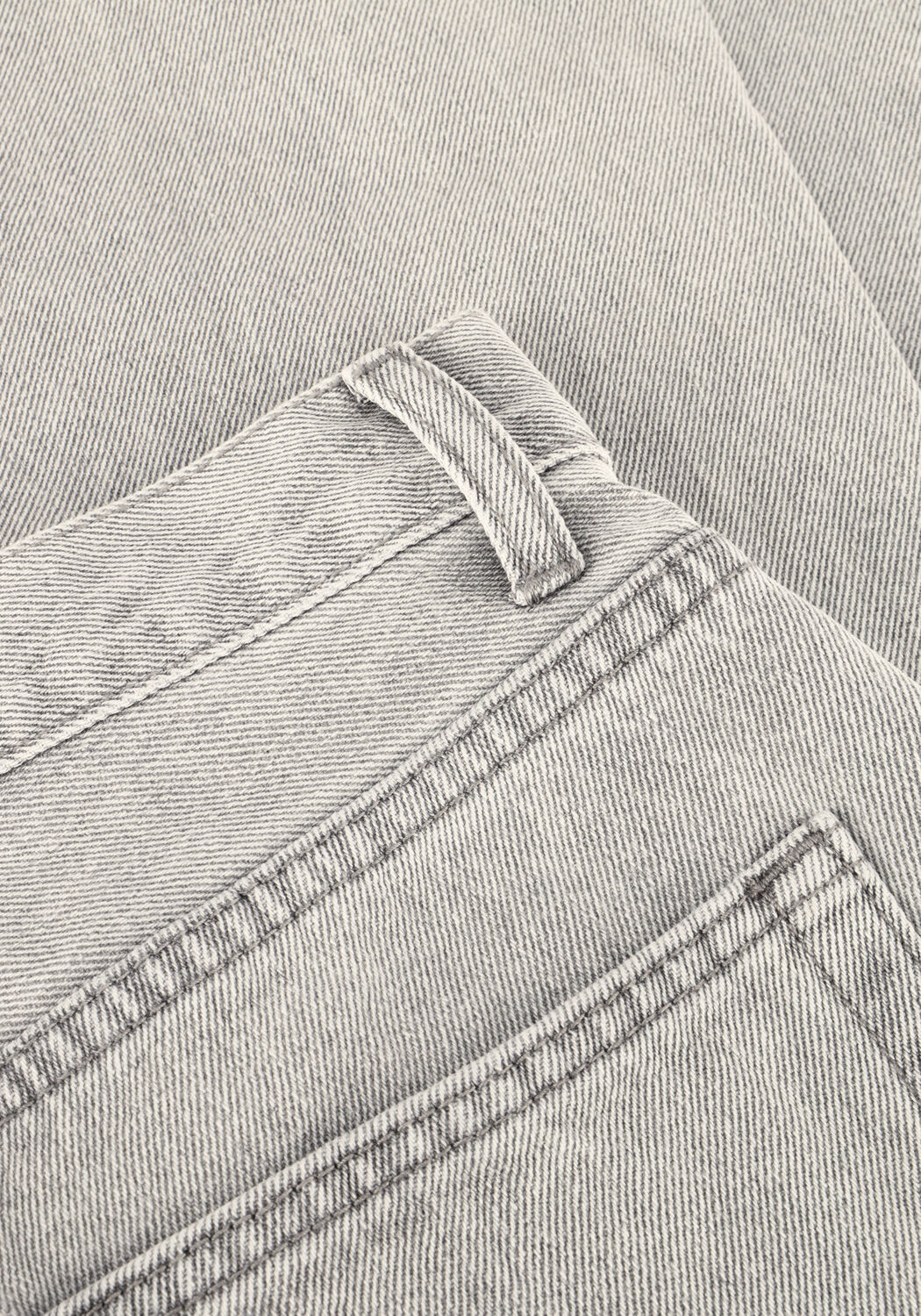 Graue WITHBLACK Straight leg jeans WBLHAZEL GREY TURN UP JEANS - large