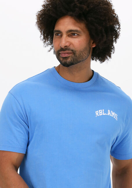 Blaue COLOURFUL REBEL Polo-Shirt RBL AMS SMALL CHEST WASHED TEE - large