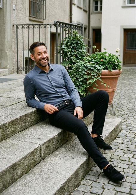 Dunkelblau DESOTO Casual-Oberhemd CASUAL KENT 1/1 - large