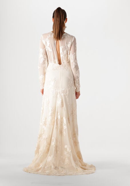 Ecru Y.A.S. Brautmode YASFLOREE LS TRAIN DRESS - CELEB - large