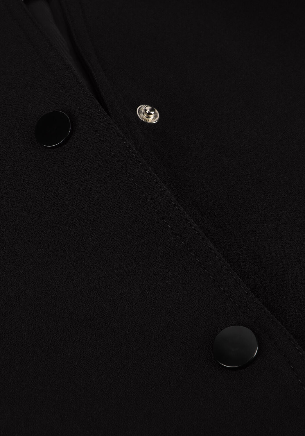 Schwarze NEO NOIR Jack VACCARO SOLID BOMBER JACKET - large
