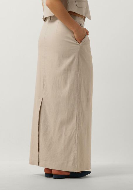 Beige GESTUZ Maxirock LIZAGZ LINEN HW SKIRT - large