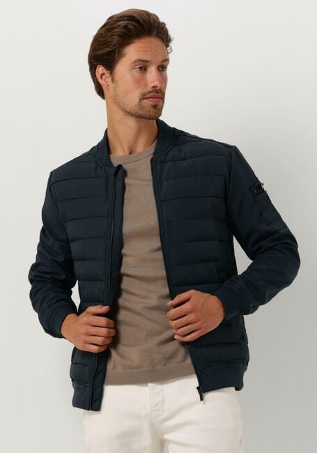 Dunkelblau PURE PATH Wattierte Jack PADDED JACKET WITH FRONT AND SLEEVE POCKETS - large