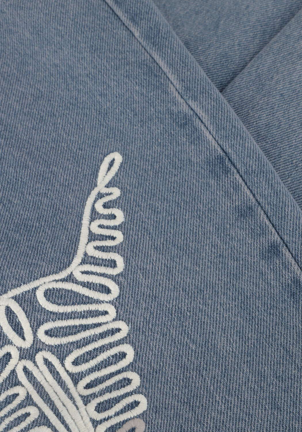 Hellblau ALIX THE LABEL Wide jeans LADIES WOVEN DENIM BULL PANTS - large