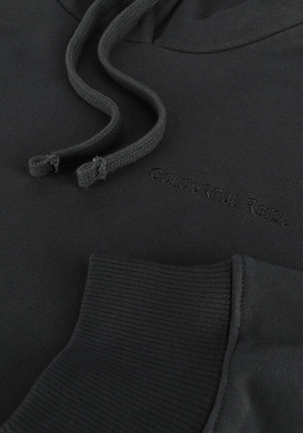 Graue COLOURFUL REBEL Sweatshirt BORN LUCKY EMBRO OVERSIZED HOO - large