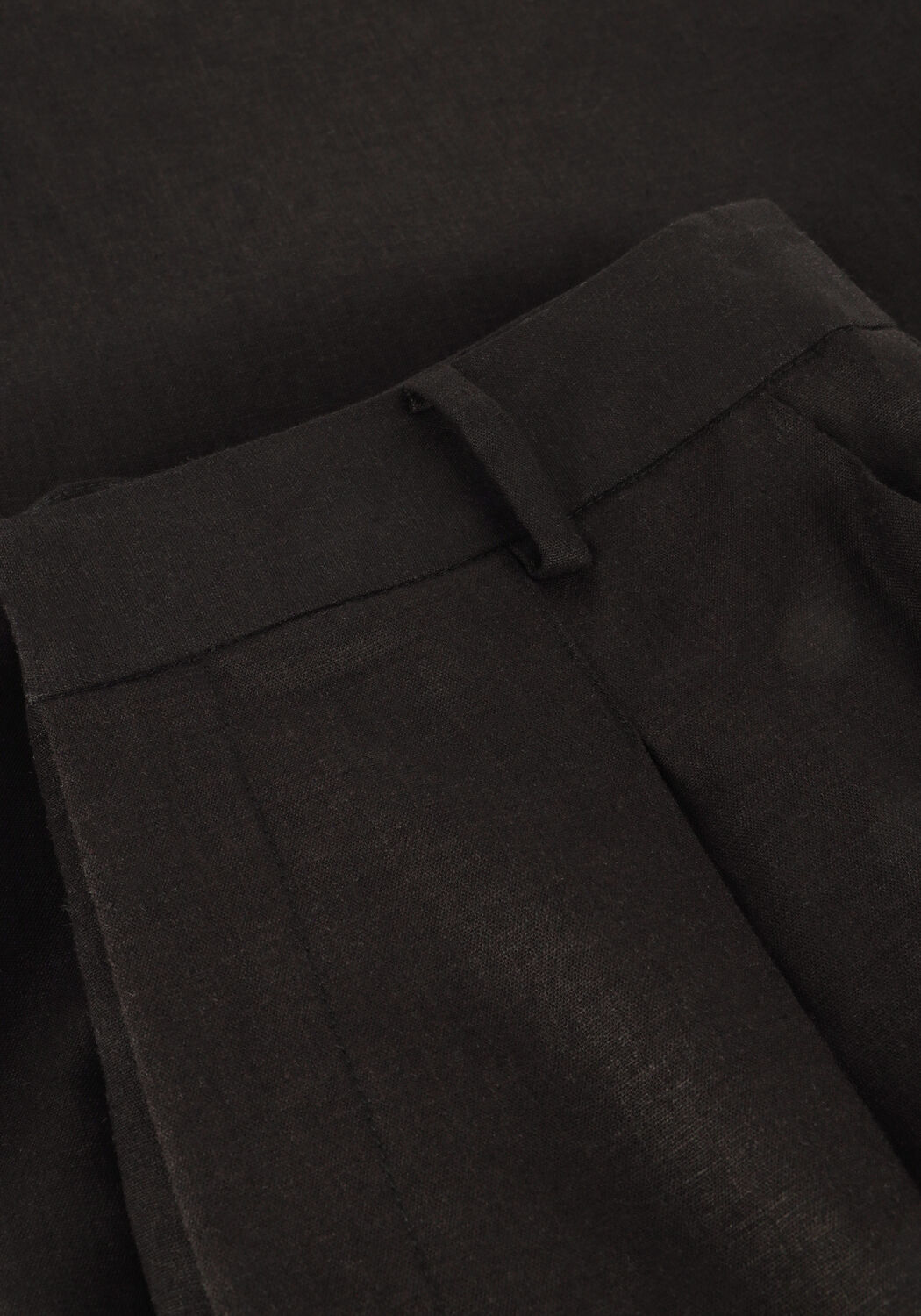 Schwarze GESTUZ Hose ELARAHGZ LINEN HW PANTS - large