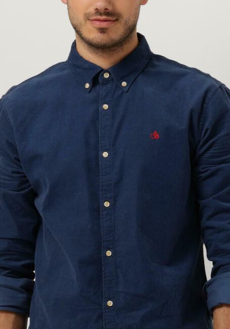 Blaue SCOTCH & SODA Casual-Oberhemd FINE CORDUROY SHIRT - SLIM FIT - large