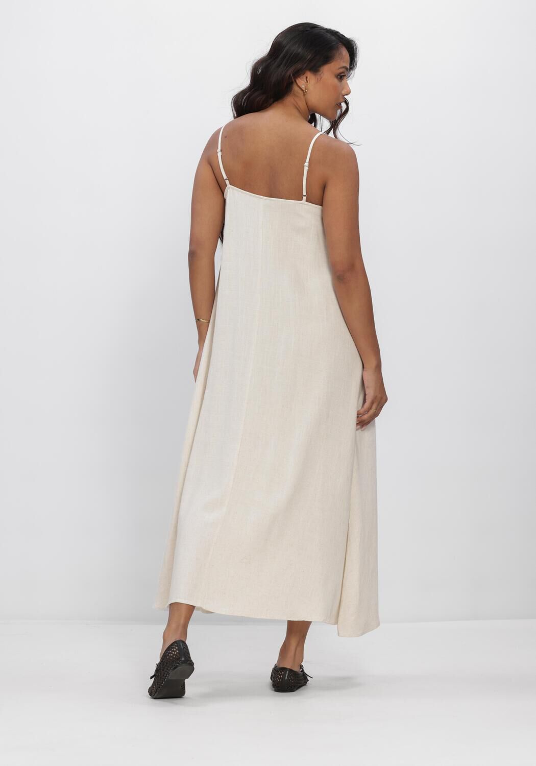 Beige OBJECT Kleider OBJSANNE LO STRAP DRESS - large