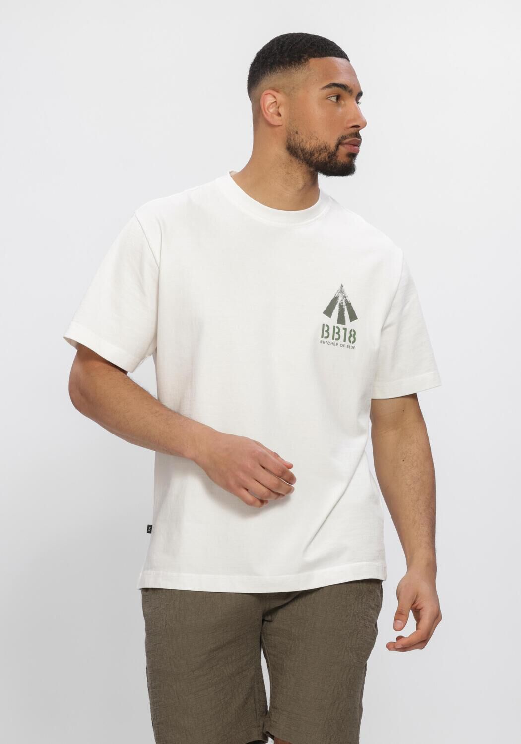 Wei&szlig;e BUTCHER OF BLUE T-shirt ARMY CARLOW LOOSE TEE - large