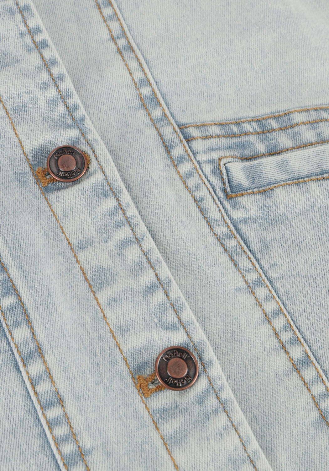 Hellblau NOBELL Gilet BEAT DENIM GILETTE - large